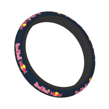 Red Double-Bull Car Steering Wheel Cover 37-38 Ant