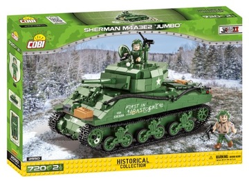 Klocki Cobi 2550 czołg Sherman M4A3E2 Jumbo