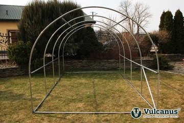 Tunel Foliowy 2,5x4m 10m2 Duży Folia Ogrodowy Szklarnia Foliak Profil 25 mm