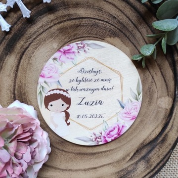 Магнит благодарственный подарок ПРИЧАСТЬЕ с принтом 10 шт.