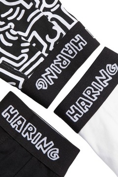 MID DŁUŻSZE BOKSERKI KEITH HARING 3-PAK H&M M