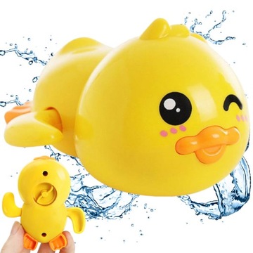 NAKRĘCANA KACZUSZKA DO KĄPIELI PŁYWA WANNY WODY KACZKA PŁYWAJĄCA KĄPIELOWA