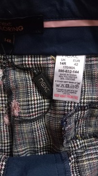 Брюки в клетку Next с карманами 42 размер Новинка