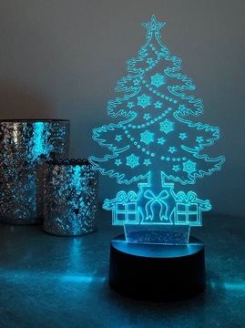УКРАШЕНИЕ РОЖДЕСТВЕНСКОЙ ЕЛКИ 3D LED RGB ЦВЕТА ПУЛЬТ ДУ