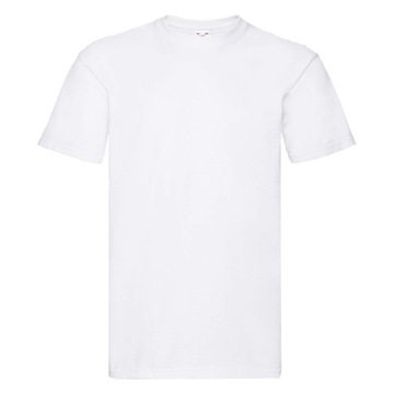 Koszulka T-shirt Fruit of The Loom SUPER PREMIUM NAJGRUBSZA Premium Whit L