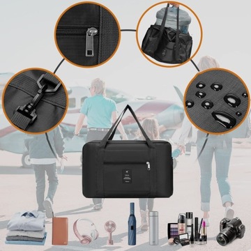 СКЛАДНАЯ ДОРОЖНАЯ СУМКА ЧЕМОДАН СУМКА ДЛЯ РУЧНОЙ КЛАДИ 40X20X25