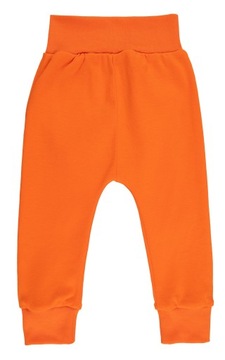 Детские брюки хлопковые, оранжевые, размер 86/92.