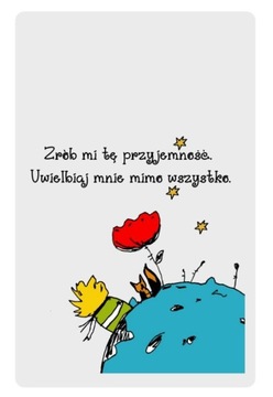Magnes na lodówkę Mały Książe cytaty