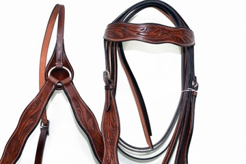 ЗАПАДНАЯ УЗДЕЧКА ИЗ США ПОВОДЬЯ + РАЗМЕР НАГРУДНИКА. Полный