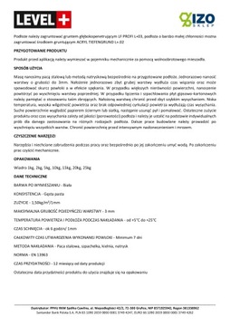 Шпатлевка готовая 20кг, Белая, Без пыли, L+14