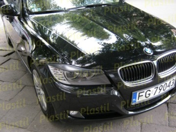 BMW e90 e91 брови АБС пластик ПЛАСТИЛЬНЫЕ накладки