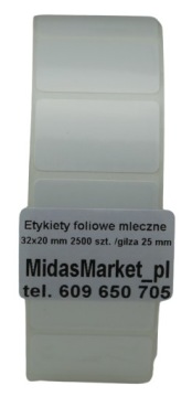 ЭТИКЕТКИ НА ФОЛЬГЕ 32x20 /2500 MidasMarket_pl