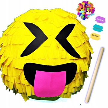 PINIATA EMOTKA Z JĘZYKIEM PINATA NA URODZINY