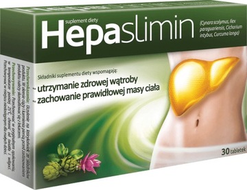 HEPASLIMIN 30 tabl. WĄTROBA ODCHUDZANIE TRAWIENIE