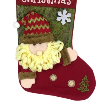 НАБОР 3 РОЖДЕСТВЕНСКИХ НОСКОВ ДЛЯ ПОДАРКОВ 3D XXL