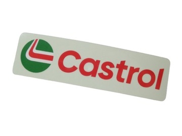 CASTROL OIL LOGO NAKLEJKA STICKER 8,8 x 2,5 cm
