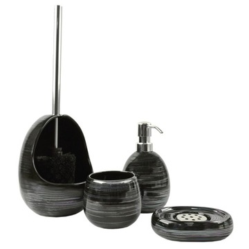 NOWOCZESNA MYDELNICZKA ŁAZIENKOWA CZARNA ODPŁYW WYTRZYMAŁA STYLOWA TRWAŁA