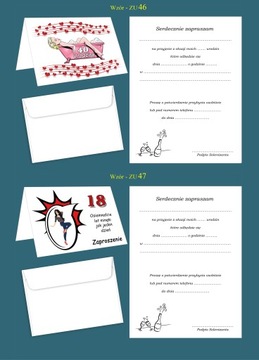 ПРИГЛАШЕНИЯ на 18 30 40 50 60 ДНИ РОЖДЕНИЯ + КОНВЕРТ