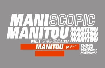 Naklejki oklejenie MANITOU MLT 741-120 LSU
