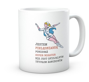 Kubek do pracy Super Bohaterka Pielęgniarka