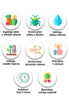 3 x Mega Garden Агроволокно тоннель теплица 3 м