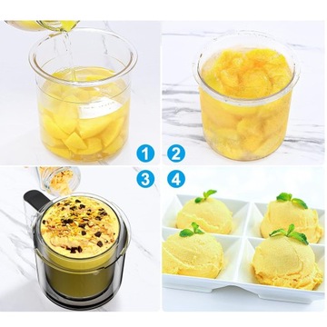 ЗАМЕНЫ КОНТЕЙНЕРОВ ДЛЯ МОРОЖЕНОГО ДЛЯ NINJA CREAMI PINTS 4 ШТ.