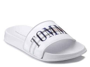 Klapki basenowe piankowe lekkie z hologramem Tommy Hilfiger 32276 35
