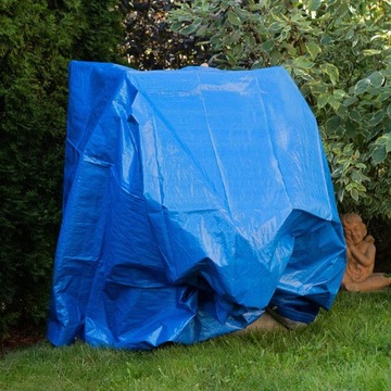 4x4 СИНИЙ КВАДРАТНЫЙ БРЕЗЕНТ ДЛЯ БАССЕЙНА, БЕСЕДКИ