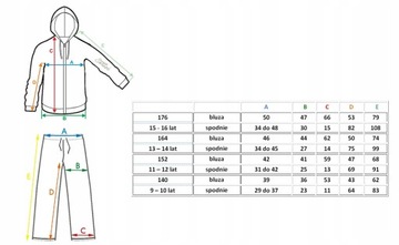 3152 DRES PUMA KOMPLET CHŁOPIĘCY CZARNY ROZPINANY BEZ KAPTURA SPORTOWY 152