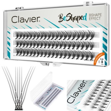 RZĘSY CLAVIER BESHAPED 8MM
