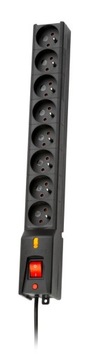 Listwa przeciwprzepięciowa LXA 816, 3L, 3,0m,