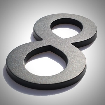 НОМЕР ДОМА, ЦИФРЫ ДЛЯ ДОМА, БУКВЫ графит 8