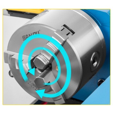 Токарный станок по металлу VEVOR 180х350мм 550Вт 2500об/мин