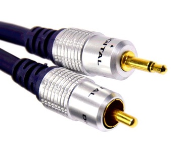 KABEL JACK 3,5 MONO RCA SPDIF CINCH DIGITAL 5m