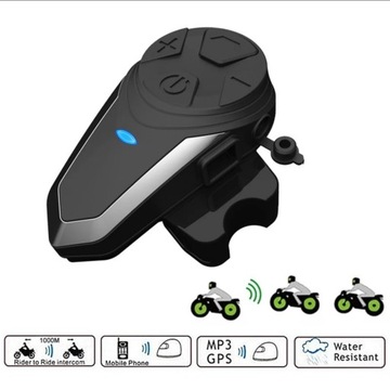 Bluetooth-домофон для мотоцикла BT-S3 FM-радио 1000
