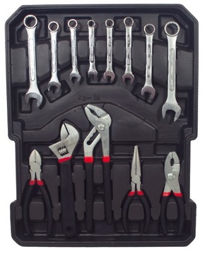 НАБОР ИНСТРУМЕНТОВ В КЕЙСЕ 187 ЭЛЕМЕНТОВ. КЛЮЧИ, НАСАДКИ