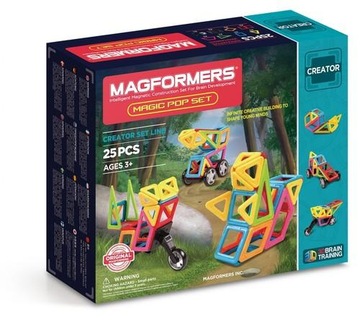 KLOCKI MAGNERYCZNE MAGFORMERS MAGIC POP SET 25