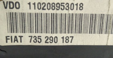 ALFA 147 PŘÍSTROJOVÁ DESKA BUDÍKY 735290187 EU