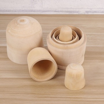 Русская Матрешка Деревянный Декор Неокрашенная