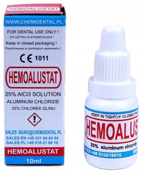 HEMOALUSTAT PŁYN DO TAMOWANIA KRWAWIENIA 10 ML