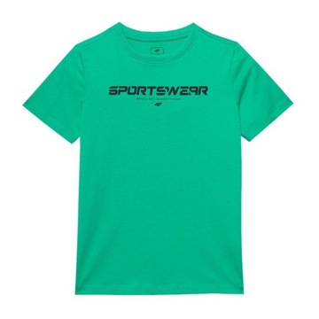 ФУТБОЛКА ДЛЯ МАЛЬЧИКОВ 4F ДЕТСКАЯ СПОРТИВНАЯ ФУТБОЛКА НА КАЖДЫЙ ДЕНЬ