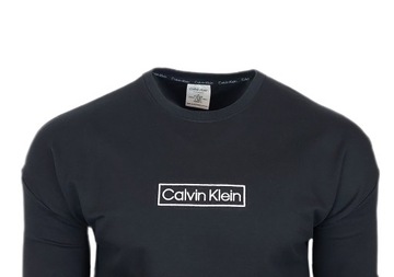 Bluza męska Calvin Klein Oversize Bluza Sportowa Czarna Bawełniana r. XL