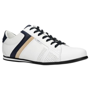 BUTY MĘSKIE SKÓRZANE obuwie Półbuty welur sneakersy białe Wojas r. 41