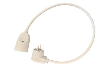 Przedłużacz Listwa Zasilająca z Uziemieniem Pojedynczy 0,5 m