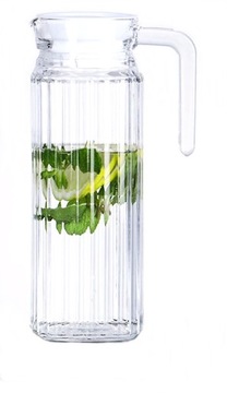 КУВШИН С КРЫШКОЙ ДЛЯ ВОДЫ СОК ЛИМОНАД СТАКАН 1,1л