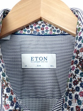 ATS koszula ETON bawełna paski 39 slim fit