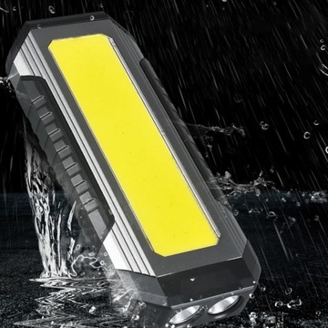 USB перезаряжаемый рабочий свет COB светодиодный фонарик Power Bank 18650 портативный