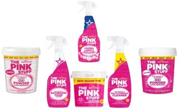 THE PINK STUFF PASTA PŁYN PIANKA ODPLAMIACZ ŚRODEK DYWAN TAPICERKA 6 SZTUK