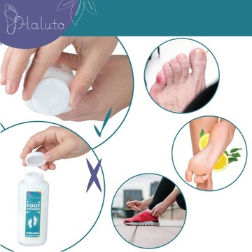 Защитный тальк для ног и обуви от потливости и неприятного запаха HALUTO