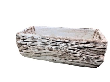 FIGURKA BETONOWA - DONICA PIEŃ XL brązowa